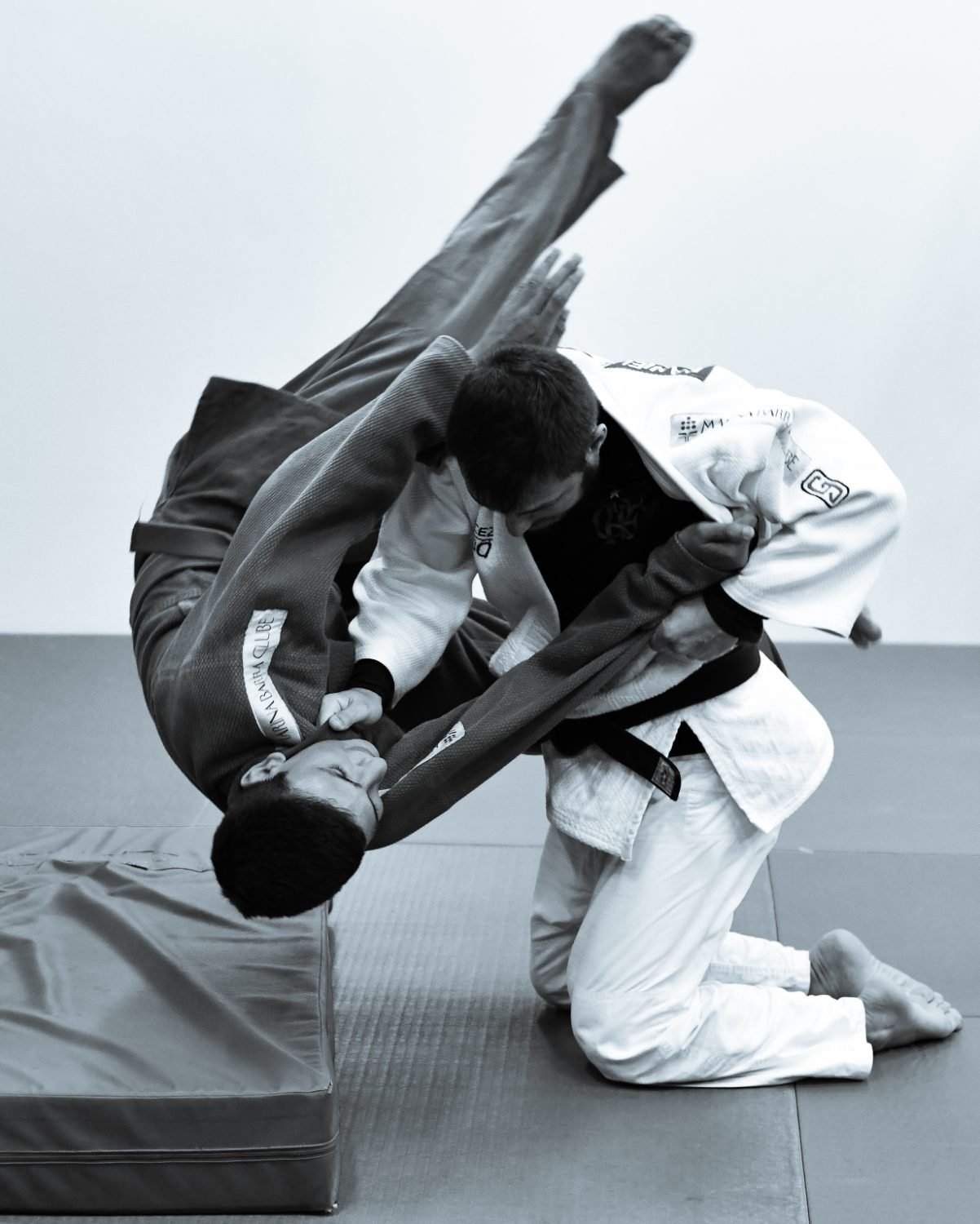 Projeção aplicada no treino de judô