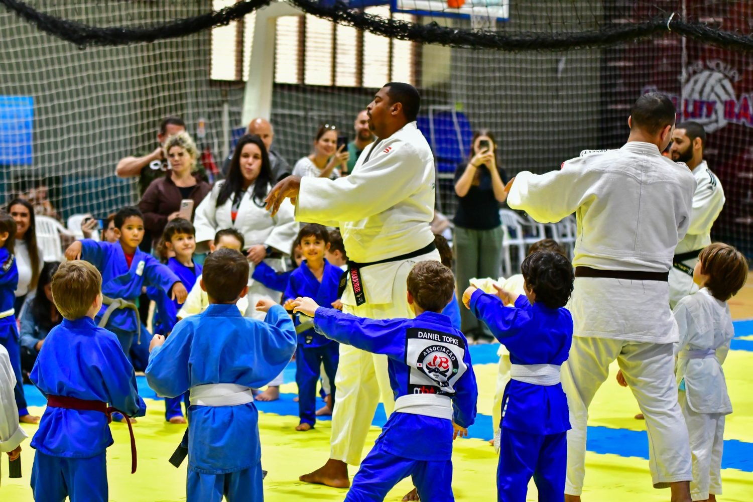 7° MBC Open de Judô — atividade no tatame com as turmas